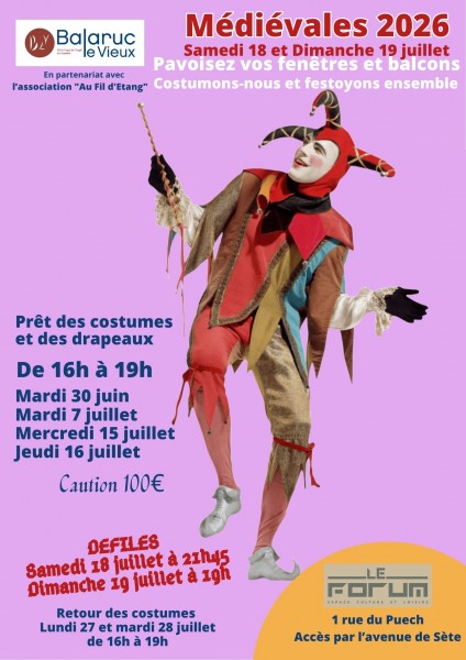 Médiévales - Prêt des costumes