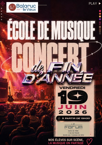 Ecole de musique : Concert de fin d'année