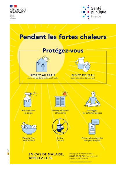 Fortes chaleurs - protégez-vous