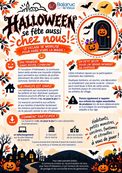 HALLOWEEN : LE VILLAGE SE MOBILISE POUR FAIRE VIVRE LA MAGIE !