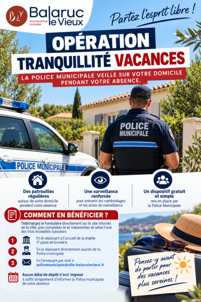 🏡 OPÉRATION TRANQUILLITÉ VACANCES