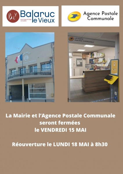 Fermeture exceptionnelle