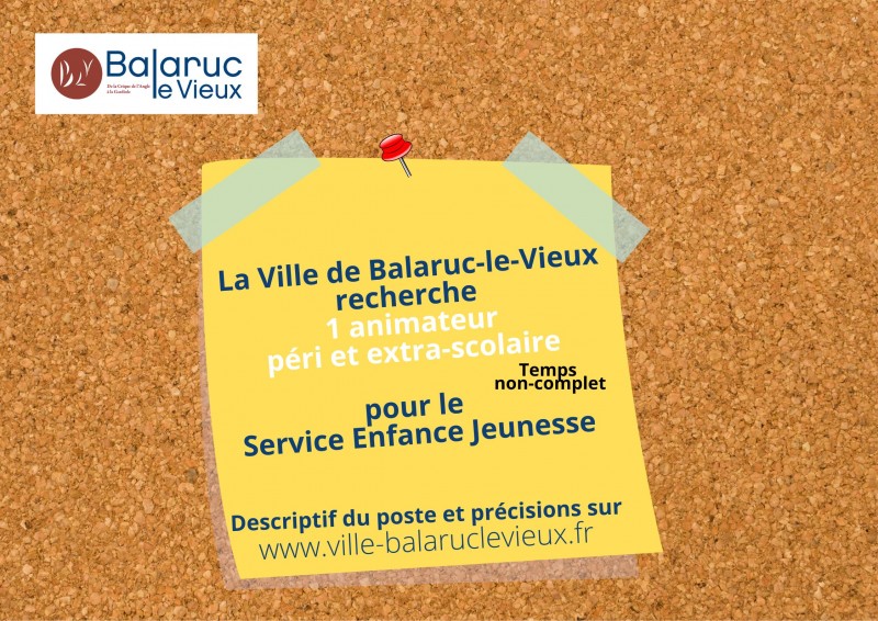 Recrutement animateur/trice péri scolaire